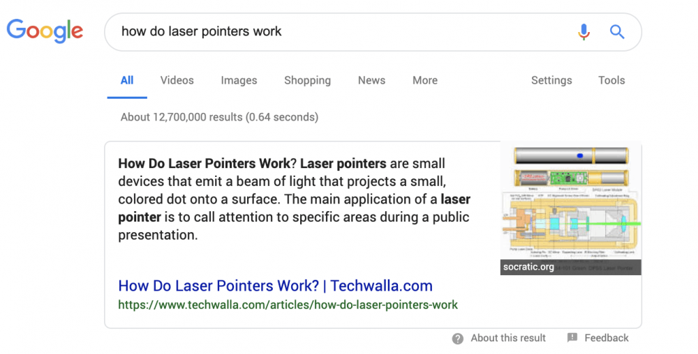 Featured Snippet Example 2