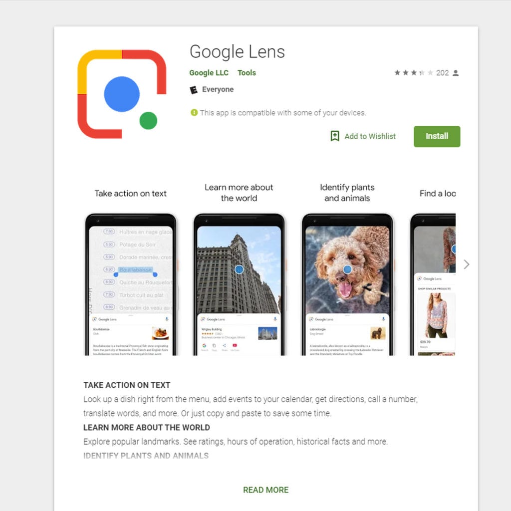 Google Lens App