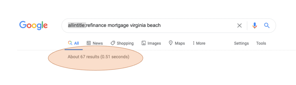 refinance mortgage virginia beach Google screen shot