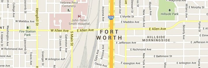 Fort-Worth-Texas-Map