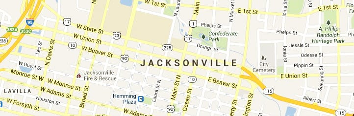 Jacksonville-FL-Map