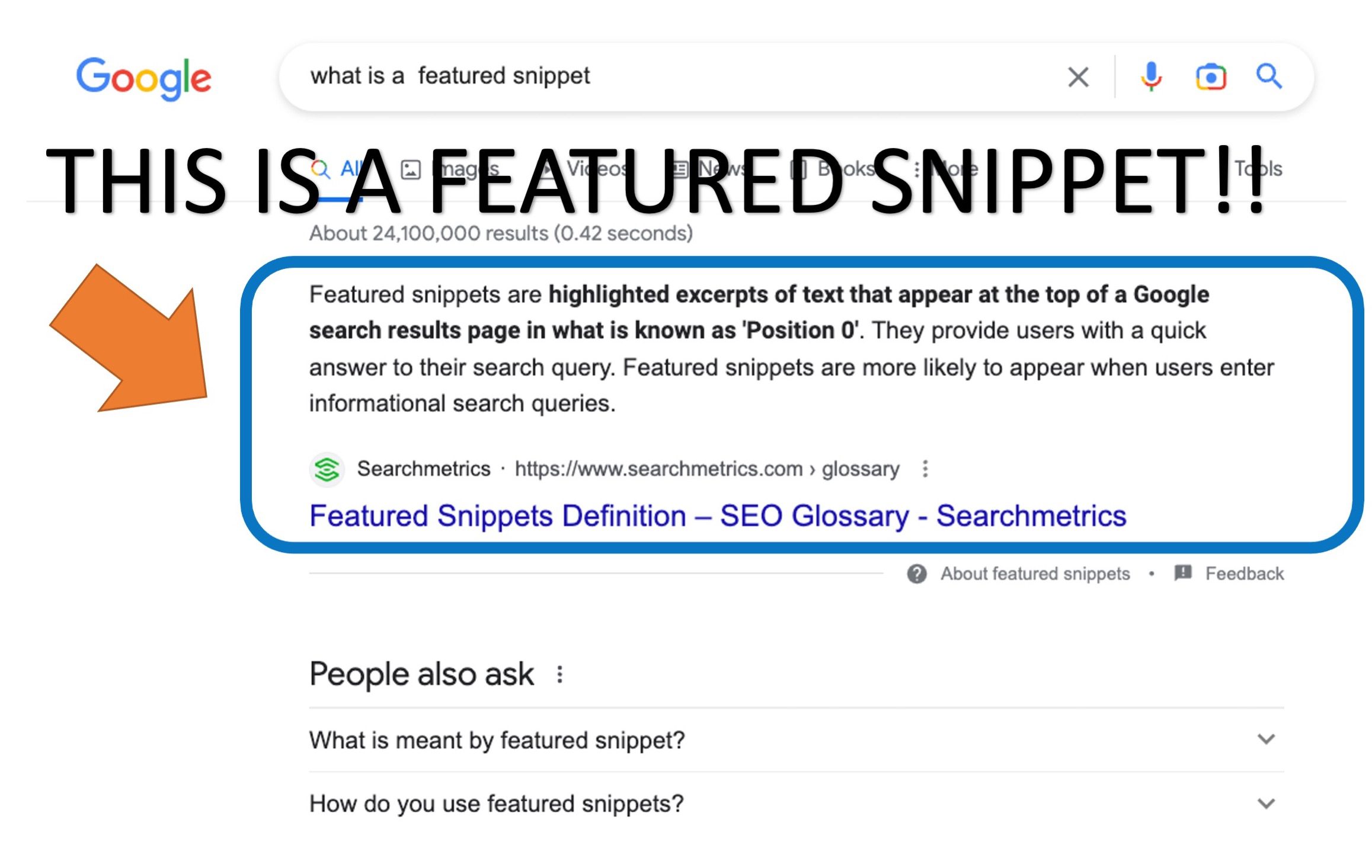 Google Featured Snippet Example